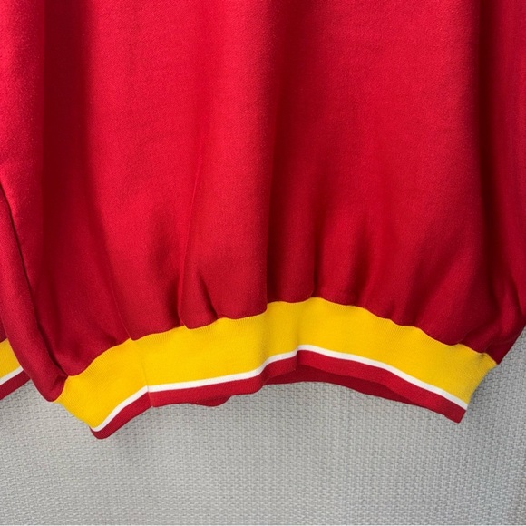 Vtg San Francisco Red Yellow Colorway Sweatshirt Men XXL Embroidered Big Letters - Picture 4 of 9